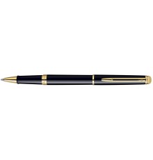 Роллерная ручка Waterman Hemisphere Essential Black GT. Корпус и колпачок - лаковые
