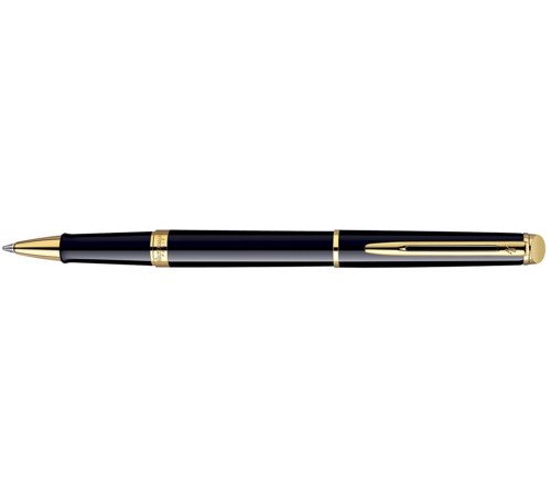 Роллерная ручка Waterman Hemisphere Essential Black GT. Корпус и колпачок - лаковые