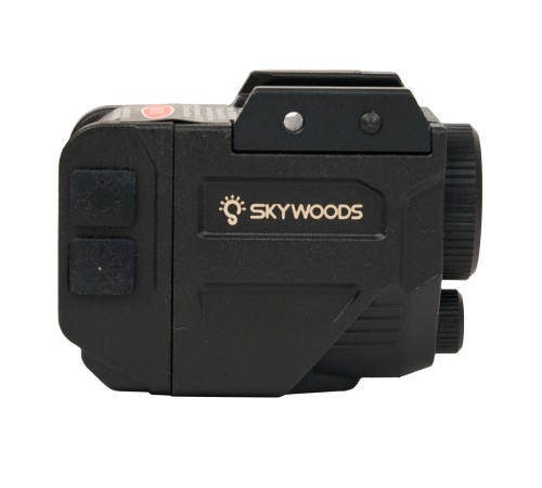 Фонарь подствольный пистолетный SKYWOODS MERLIN, 340 люмен, ЛЦУ красный