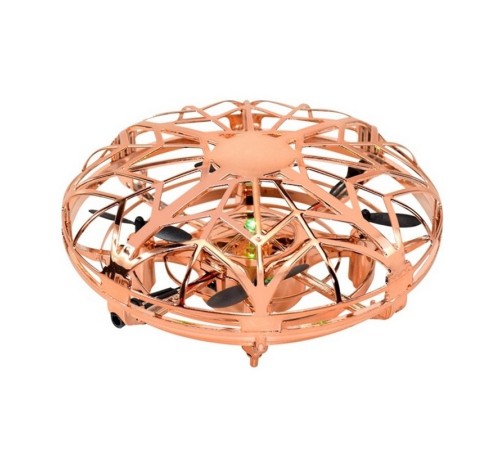 Квадрокоптер Flytec H05 Летающая тарелка, 12 см, свет, управление рукой