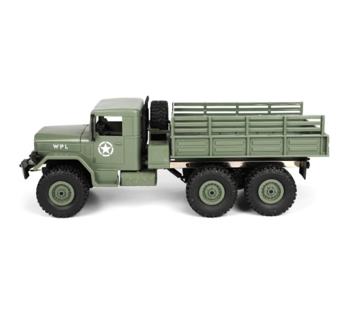 Радиоуправляемая машина WPL B-16R военный грузовик (серый) 6WD 2.4G 1/16 RTR