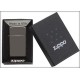 Зажигалка ZIPPO Slim® с покрытием Black Ice ®, латунь/сталь, чёрная, матовая, 29x10x60 мм