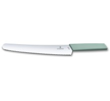 Нож для хлеба и выпечки VICTORINOX Swiss Modern, 26 см, сталь/синтетический материал, аквамариновый