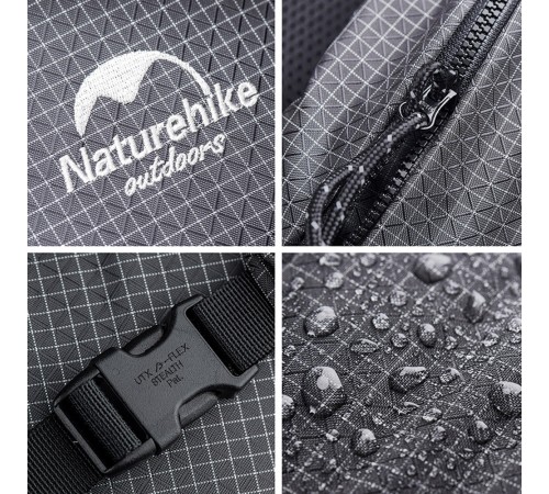 Рюкзак Naturehike Rock Series NH19BP095 60L+5L с рамой, dyneema,  черный, 6927595761649