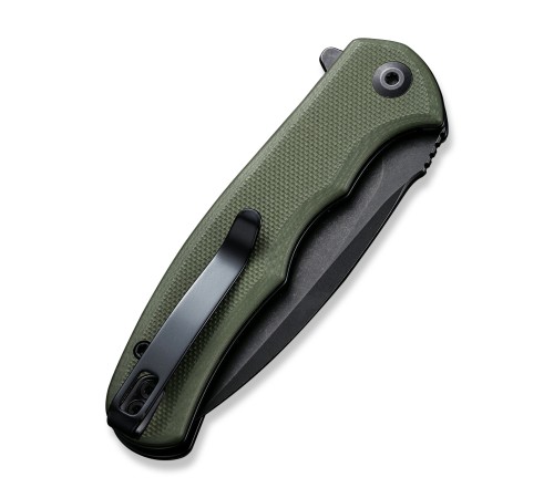 Складной нож CIVIVI Mini Praxis D2 Steel Black Stonewashed OD Handle G10 Green