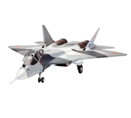 Сборная модель ZVEZDA Российский истребитель пятого поколения Су-50 (Т-50), подарочный набор, 1/72