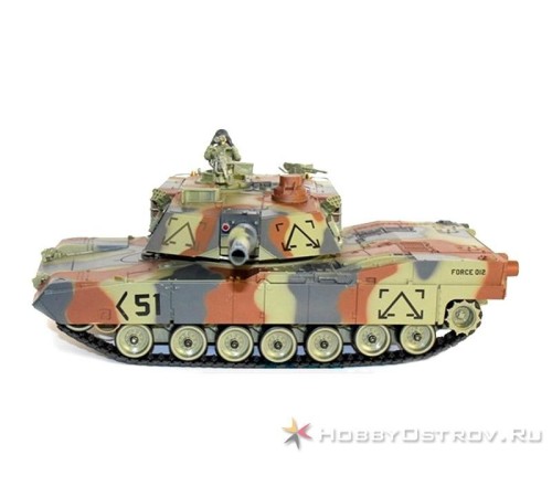 Р/У танк Huan Qi 1:28 M1A2 Abrams, 27/40МГц, стреляет шариками