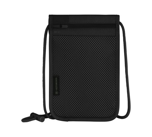 Кошелёк на шею VICTORINOX Travel Essentials Security Neck Pouch, черный, полиэстер, 14х1х22 см