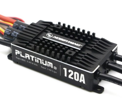 Бесколлекторный регулятор Hobbywing Platinum 120A-V4 (120A-150A, Aircraft, Heli)