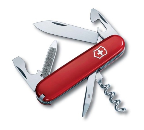 Нож перочинный VICTORINOX Sportsman, 84 мм, 13 функций, красный