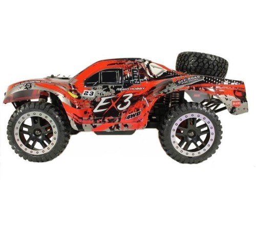 Радиоуправляемый шорт-корс Remo Hobby EX3 Brushless UPGRADE (красный) 4WD 2.4G 1/10 RTR
