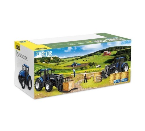 Р/У фермерский трактор Korody с плугом, мет. кузов 1/24 2.4G 6CH RTR