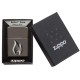 Зажигалка ZIPPO Armor™ с покрытием Black Ice®, латунь/сталь, чёрная, глянцевая, 38x13x57 мм