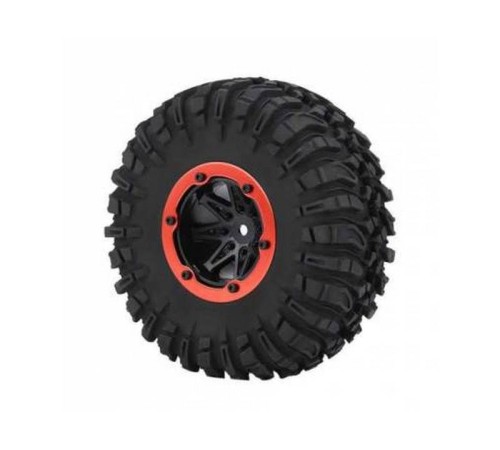 Колесо в сборе для краулеров Remo Hobby RH1071/72 оранжевое
