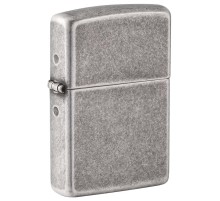 Зажигалка ZIPPO Armor® с покрытием Antique Silver, латунь/сталь, серебристая, 38x13x57 мм
