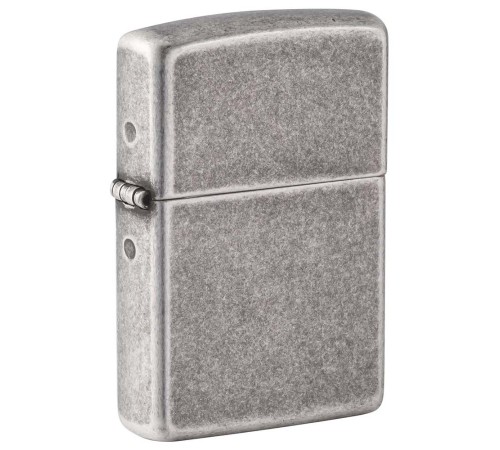 Зажигалка ZIPPO Armor® с покрытием Antique Silver, латунь/сталь, серебристая, 38x13x57 мм