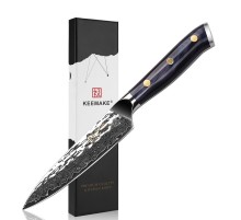 Нож универсальный из дамасской стали Keemake 5 Inch Utility Knife, синий