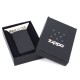 Зажигалка ZIPPO Slim® с покрытием Black Matte, латунь/сталь, чёрная, матовая, 29x10x60 мм