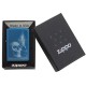 Зажигалка ZIPPO Classic с покрытием High Polish Blue, латунь/сталь, голубая, глянцевая, 36x12x56 мм