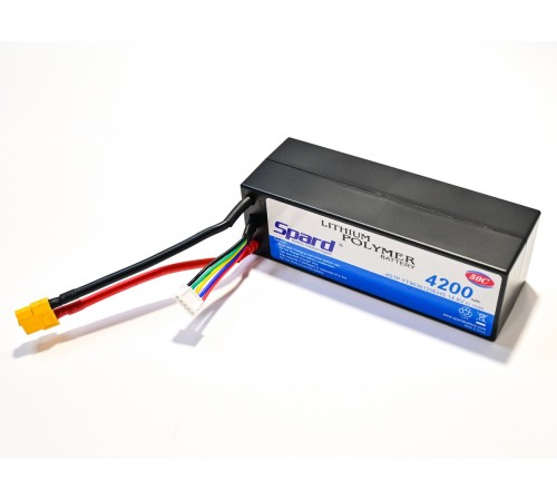 Аккумулятор Li-Po Spard 4200mAh, 14.8V, 50C,  XT60,  Hardcase для автомоделей 1/10, 1/8