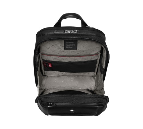 Рюкзак VICTORINOX Architecture Urban2 Deluxe Backpack 15”, черный, полиэстер/кожа, 31x23x46 см, 23 л