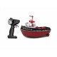 Радиоуправляемый буксир Heng Long Tugboat  (черный) 2.4G 1/72 RTR