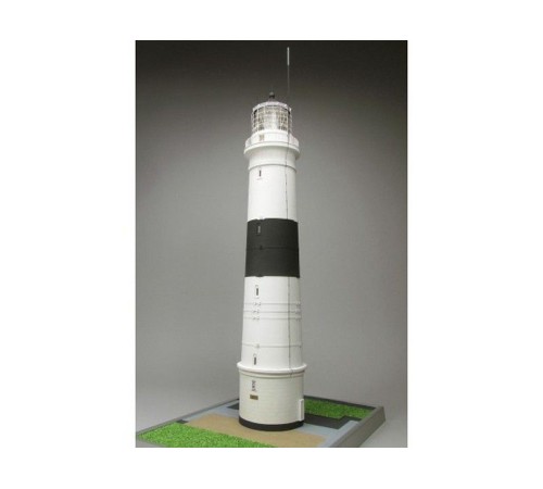 Сборная картонная модель Shipyard маяк Lighthouse Kampen with buildings (№74), 1/87