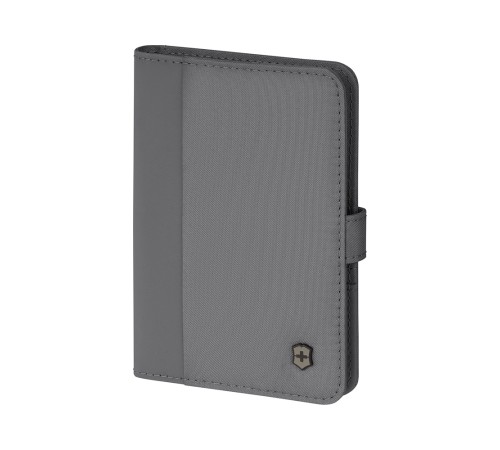Обложка для паспорта VICTORINOX Travel Essentials, с защитой от сканирования RFID, серая, полиэстер, 11x1x15 см