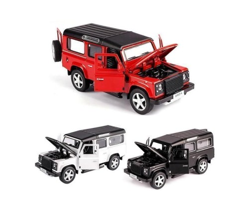 Машина Land Rover Defender 6604 1/32 свет, звук, в асс. инерция (1/12шт.), б/к, 15 см
