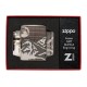 Зажигалка ZIPPO Armor™ с покрытием High Polish Black Ice®, латунь/сталь, чёрная, 38x13x57 мм