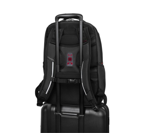 Рюкзак WENGER Cosmic, серый, ПВХ/полиэстер,34 x 49 x 23 см,30л