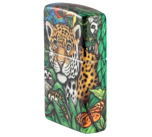 Набор из двух зажигалок ZIPPO Загадки леса с покрытием Glow-in-the-Dark Green, зелёные, глянецевые