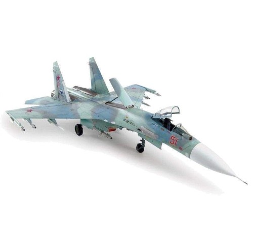 Сборная модель ZVEZDA Российский многоцелевой истребитель Су-27СМ, подарочный набор, 1/72