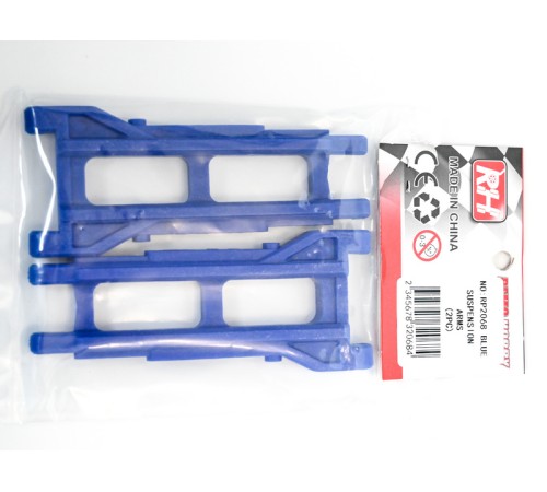 Рычаги пластиковые (удлиненные) для Remo Hobby 1/8 8037 (2024г), тюнинг, синие