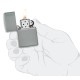 Зажигалка ZIPPO Classic с покрытием Flat Grey, латунь/сталь, серая, матовая, 38x13x57 мм