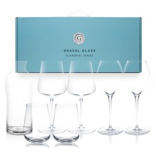 Подарочный набор Grassl Glass, 6 бокалов и 1 декантер в кейсе , 500 мл