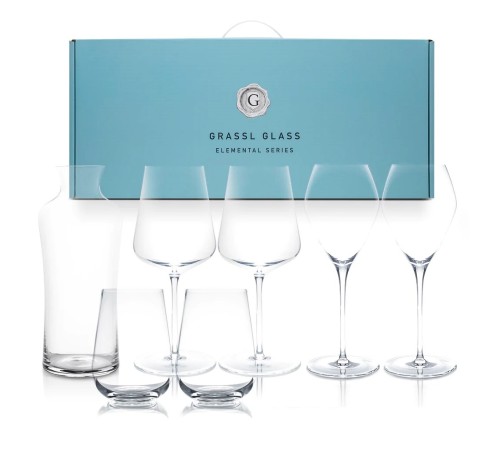 Подарочный набор Grassl Glass, 6 бокалов и 1 декантер в кейсе , 500 мл