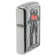 Зажигалка ZIPPO Couple Love с покрытием Brushed Chrome, латунь/сталь, серебристая, 36x13x57 мм