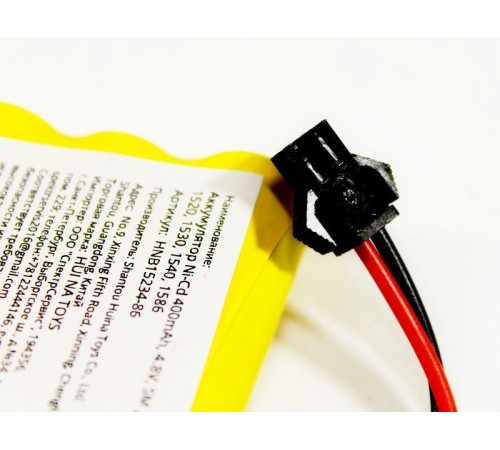 Аккумулятор Ni-Cd 400mAh, 4.8V, SM для Huina 1520, 1530, 1540, 1586