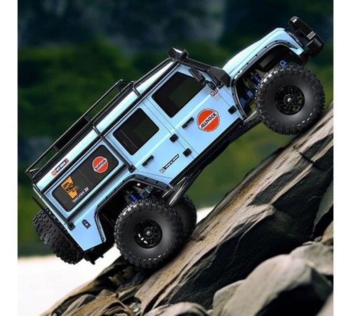 Радиоуправляемый краулер MJX Hyper Go H8H (голубой) Brushless 4WD 2.4G LED 1/8, без ЗУ и акб