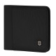 Бумажник VICTORINOX Travel Essentials Bi-Fold Wallet, с защитой от сканирования RFID, чёрный, полиэстер, 11x2x10 см