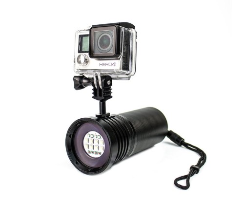 Фонарь дайвинговый Ferei Shine W167 8 x CREE XM-L2 холодный (ShineV20)