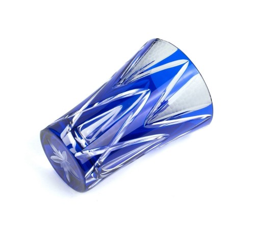 Стакан TAJIMA GLASS Звездные грани 240 мл, лазурный