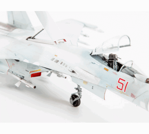 Сборная модель ZVEZDA Российский многоцелевой истребитель Су-27СМ, подарочный набор, 1/72