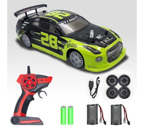 Радиоуправляемая машина Volantex RC для дрифта зеленый 4WD 2.4G 1/14 RTR