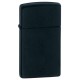 Зажигалка ZIPPO Slim® с покрытием Black Matte, латунь/сталь, чёрная, матовая, 29x10x60 мм