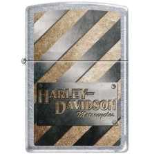 Зажигалка ZIPPO Harley-Davidson® с покрытием Satin Chrome™, латунь/сталь, серебристая, 38x13x57 мм