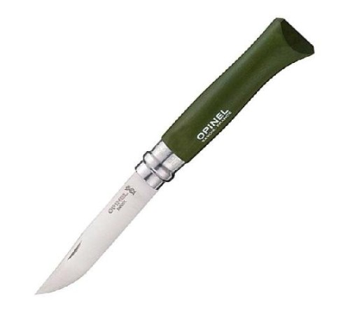 Нож Opinel №8 Trekking, нержавеющая сталь, хаки, блистер, 001980