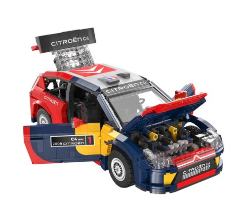 Конструктор CaDA раллийный автомобиль 2008 Citroen C4 WRC 1/12 (1569 деталей)