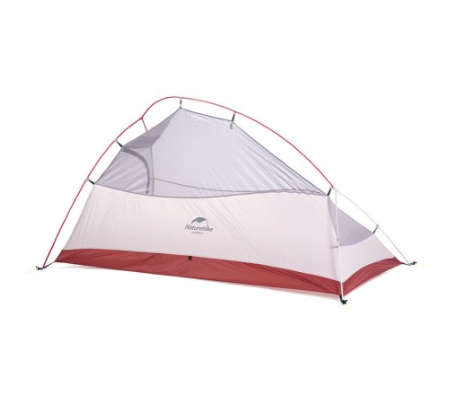 Палатка Naturehike Сloud up 2 20D NH17T001-T двухместная с ковриком, серая, 6927595724668